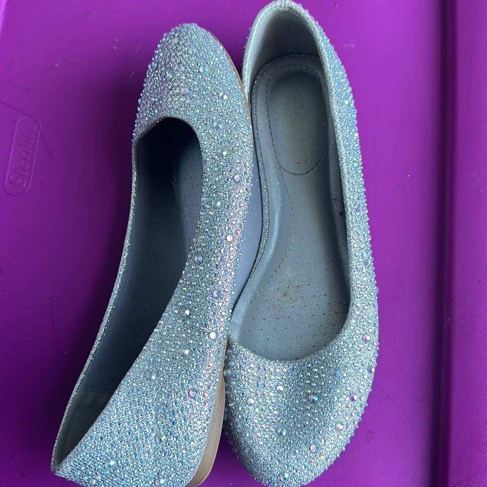 Ballet Rhinestone Flats - Picture 2 of 3